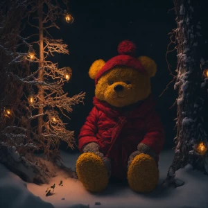 "A heartwarming, photorealistic, Christmas-themed illustration o...