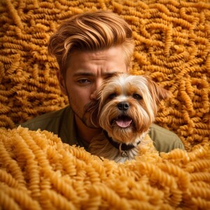 Photorealistic image. High resolution. Light ginger haired and I...