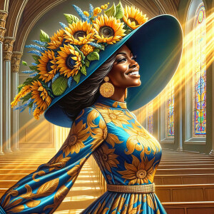 create a realistic airbrushed illustration of an African America...