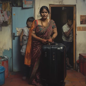Photorealism,realism a 54-year-old Gujarati mother who works as...
