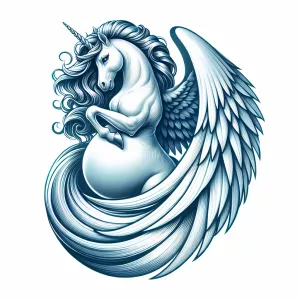 realistic pregnant unicorn