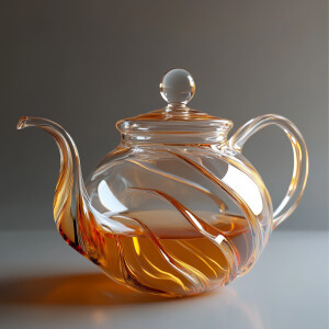 设计一款玻璃茶壶和养颜