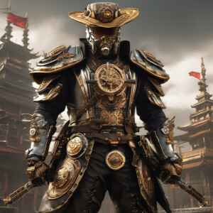 Cyborg's samurais, HDR, masterpiece, ultra-detailed, ultra-real...