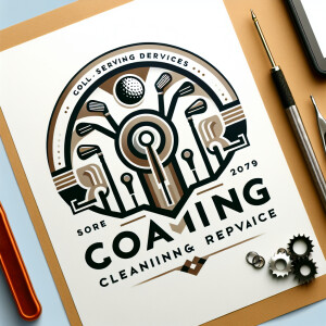 logo for 'Clean Swing Mobile Golf Club Cleaning and Repair' busi...