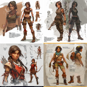 Create wuthering wave game character female