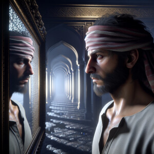 The man in the mirror can't look at me because he's guilty, ultr...