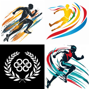 Логотип компании производящей спортивную одежду для йоги с назва...