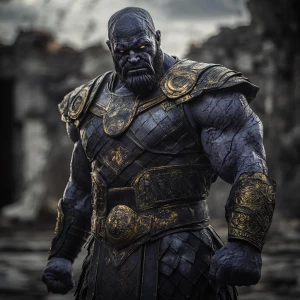 Tanos from avengers as gladiator