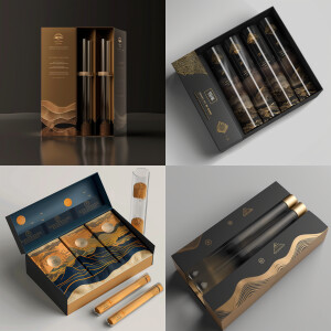 Luxurious product package box for coffee bags, unique product la...