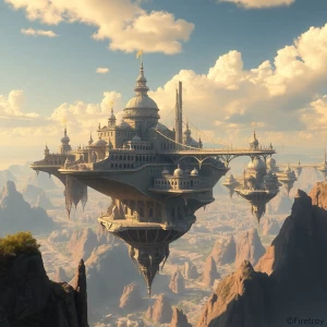 a breathtaking view of a digital fantasy art piece featuring a m...