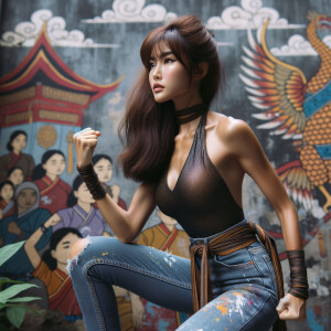 Very thin Athletic Thin skinny Attractive, Asian teenage girl, l...