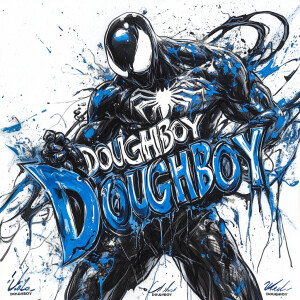 vividly colored and detailed ink splash airbrush image venom   h...