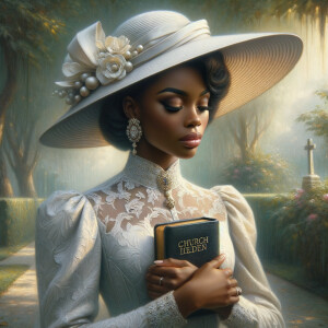 Render an airbrush oil painting of an African American woman wit...