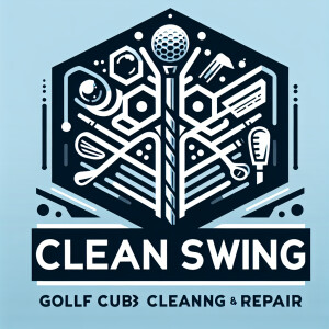 Design a simplistic and clean logo for 'Clean Swing Golf Club Cl...
