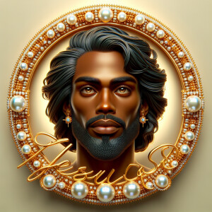 "Create a 3D realistic artwork featuring the phrase 'Jesus Saves...