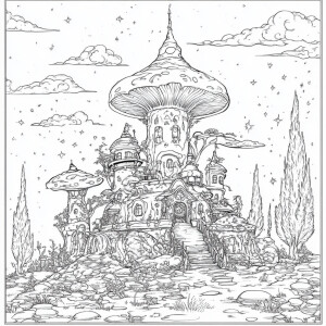 Design a collection of intricate coloring book pages that embody...