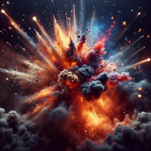 Generate a hyper-realistic image depicting a dynamic, high-energ...