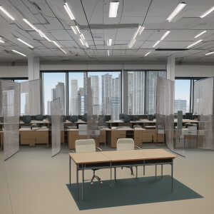 create an image of an office table with different reports on it