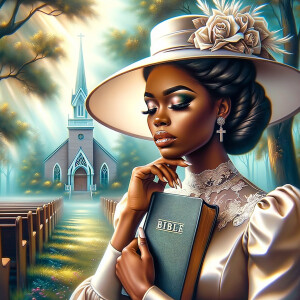 Render an airbrush oil painting of an African American woman wit...
