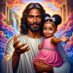 Create a 3D realistic artwork featuring the phrase 'Jesus Saves'...