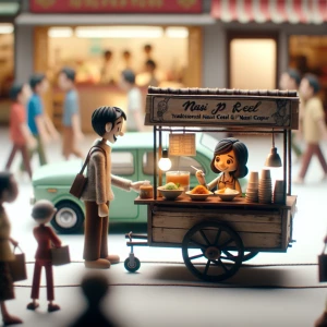 Scene 1: The Beginning
Setting: A small food cart in a bustling...