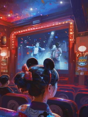 /imagine prompt: painterly cinematic composition, foreground sho...