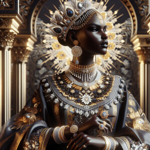 A strikingly regal SSBBW woman, her FUPA exuding confidence and...