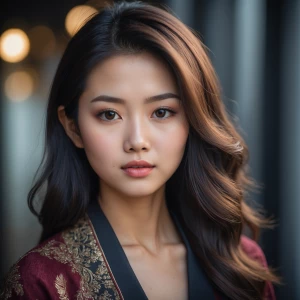 Portrait of a stunning 25-year old Asian female.
