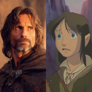 aragorn as played by viggo mortensen in lord of the rings, studi...