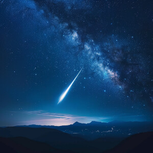 star fall from the sky to earth