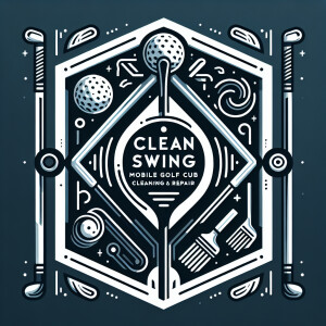 Create a sleek and contemporary logo for 'Clean Swing Mobile Gol...