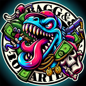 Design a highly intricate and vivid circular logo featuring a ma...