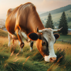 Grassed fed cow