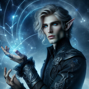 Caranthir-Ar-Fieniel from the Witcher uses magic to alter the co...