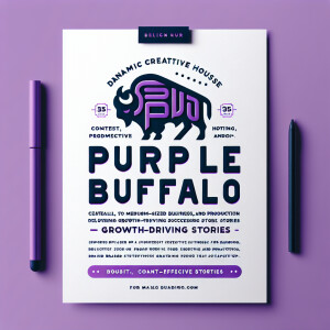 Purple Buffalo is the dynamic creative house empowers small to m...