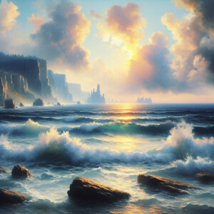 Sea picture like a Aivazovskyi