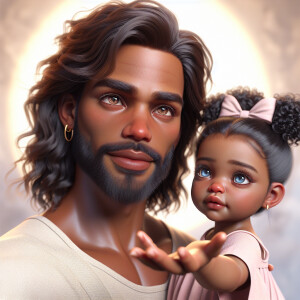 Create a 3D realistic artwork featuring the phrase 'Jesus Saves'...