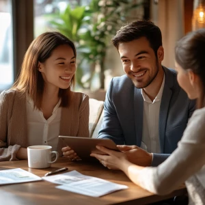 A warm and inviting photo-realistic scene of a professional heal...