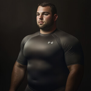 Create a hyper-realistic photograph full male body image scan of...