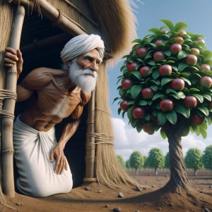 Highly realistic 4K Ultra HD 3D animation portrait of an Indian...