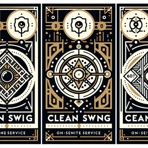 Design three luxurious and sleek logos for Clean Swing, a high-e...