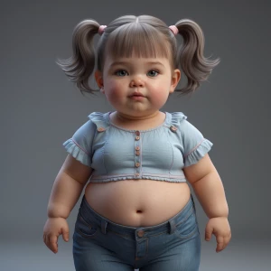 Fat toddler girl