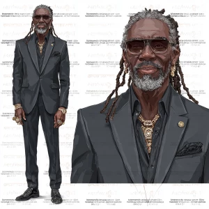 Prompt: without captions 
“Create a vibrant caricature animated...