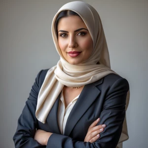 Photography, photo for resume, a Middle Eastern woman in busines...