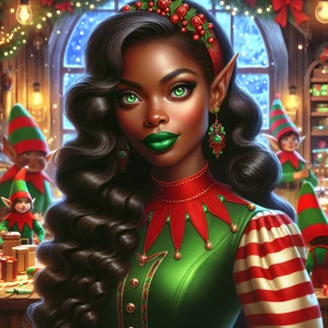 A highly detailed, realistic whimsical festive and vibrant airbr...