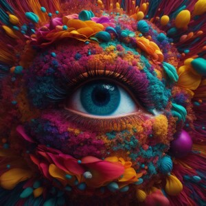 Design a collection of ultra-detailed, three-dimensional faces w...