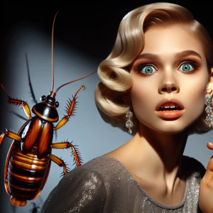 Award-winning photography, An gorgeous blonde young screaming wo...