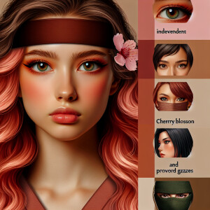 The daughter of Sakura Haruno and Ichigo Kurosaki. Beautiful Kun...