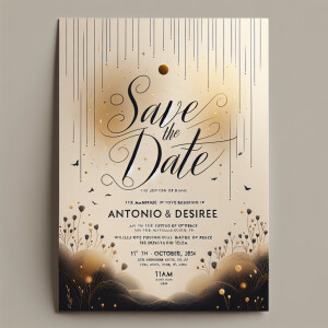 Save the Date for the Marriage of ANTONIO & DESIREE! 
 When: Oct...