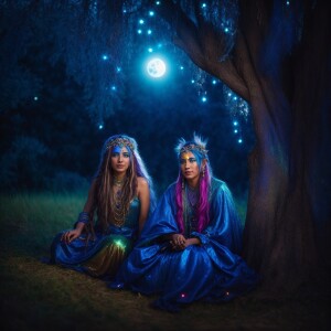 hyper realistic quantum energy cute young glowing glittery male...